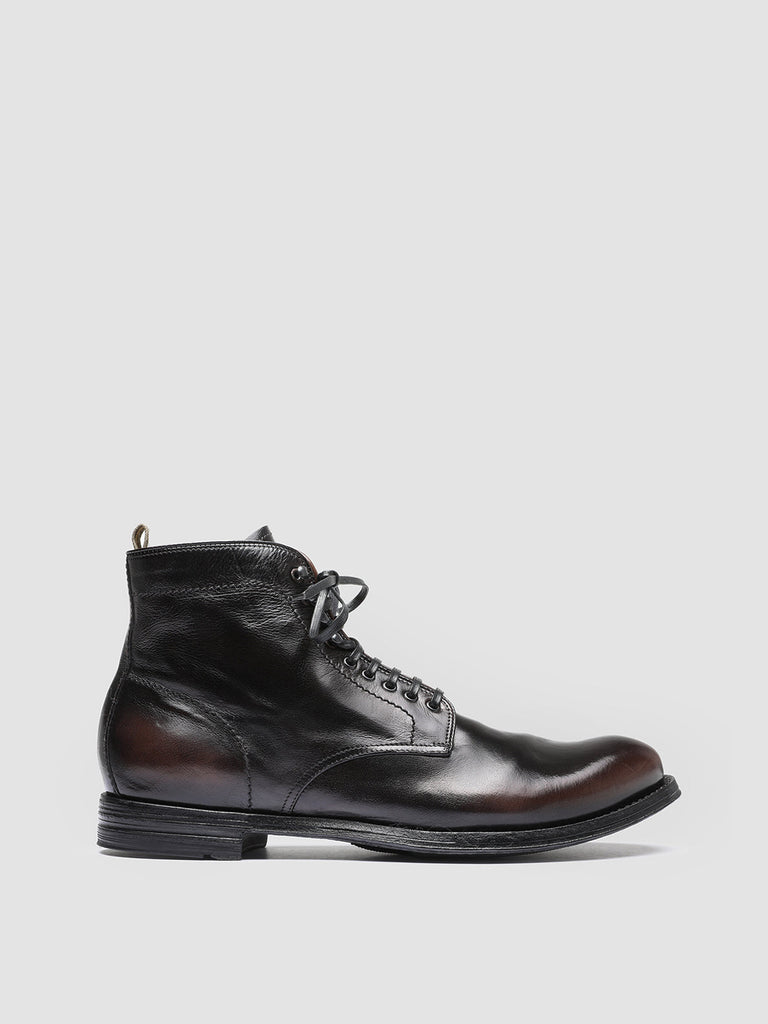 ANATOMIA 013 - Black Leather Ankle Boots Men Officine Creative - 1