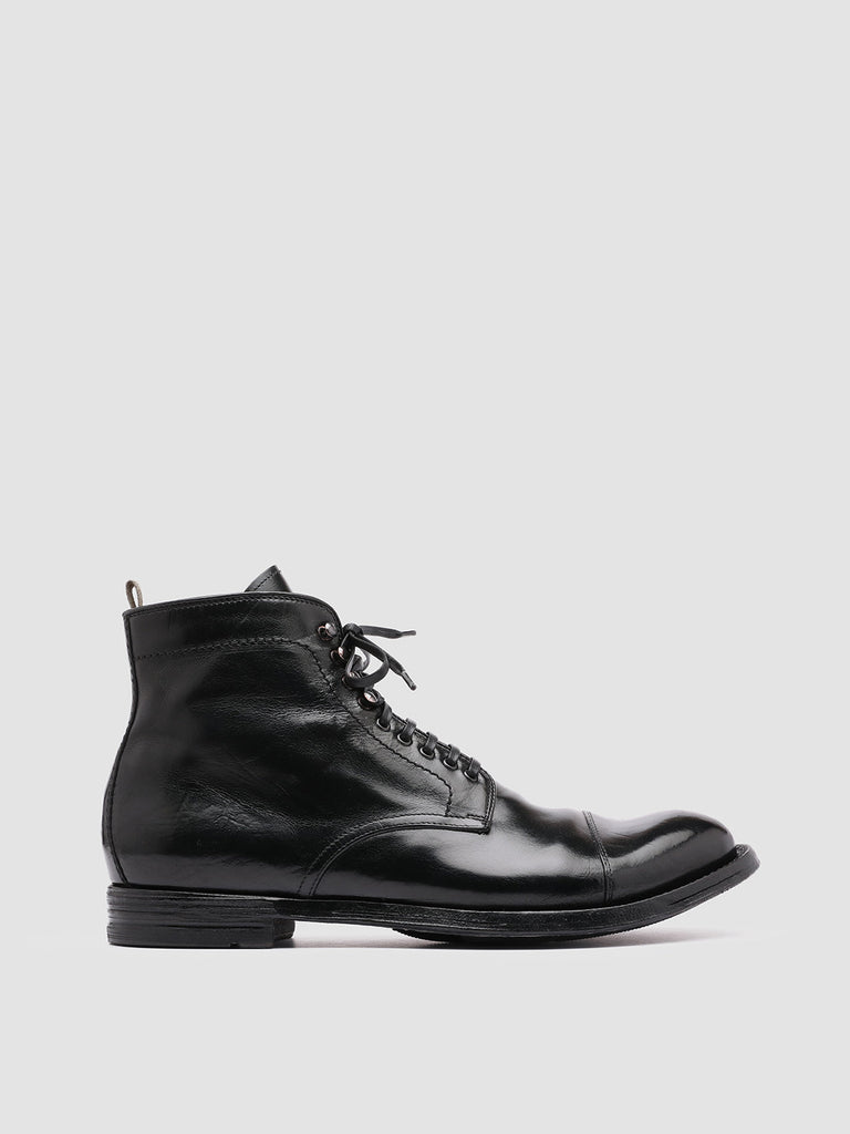 ANATOMIA 016 - Black Leather Ankle Boots Men Officine Creative - 1