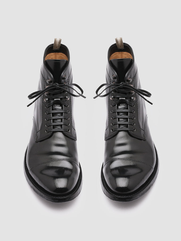 ANATOMIA 016 - Black Leather Ankle Boots Men Officine Creative - 2