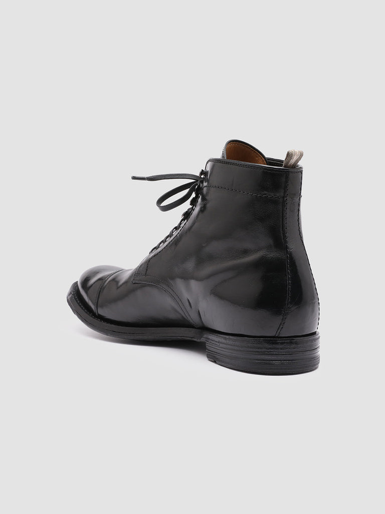ANATOMIA 016 - Black Leather Ankle Boots Men Officine Creative - 4
