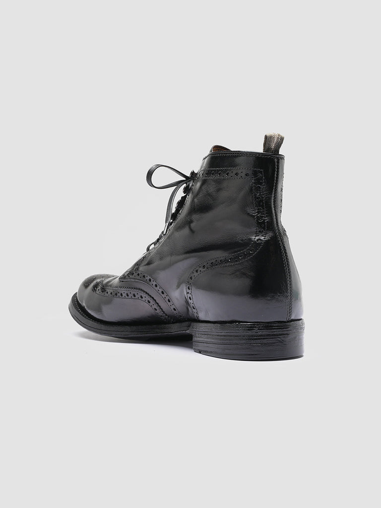 ANATOMIA 051 - Black Leather Ankle Boots Men Officine Creative - 4