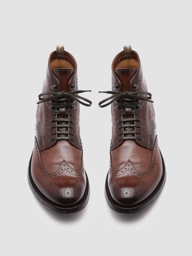 ANATOMIA 051 - Brown Leather Ankle Boots Men Officine Creative - 2