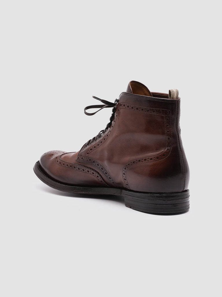 ANATOMIA 051 - Brown Leather Ankle Boots Men Officine Creative - 4