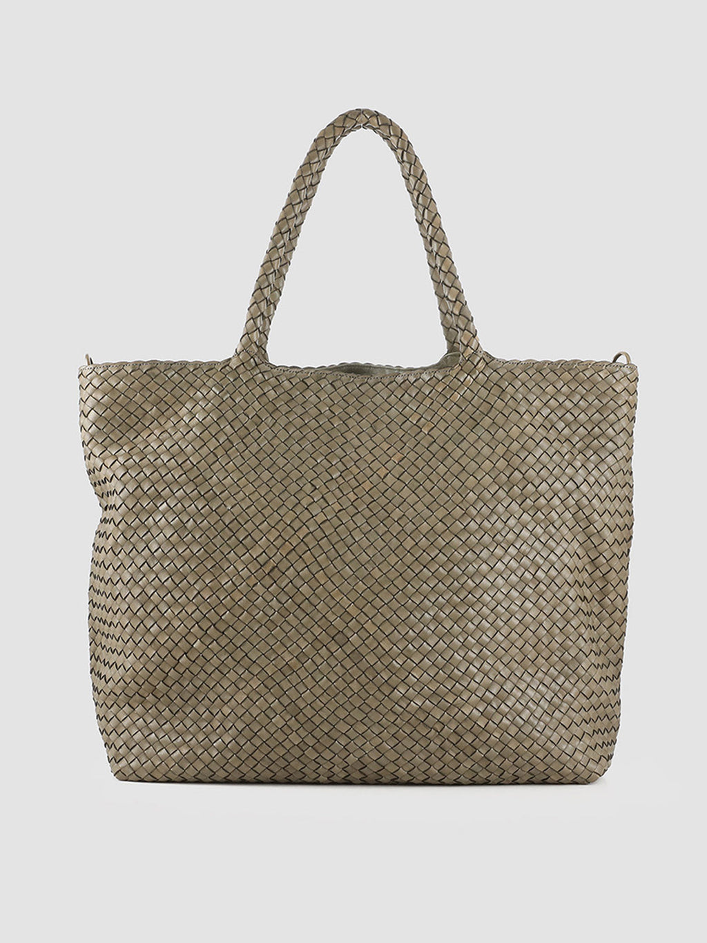 OC CLASS 35 Woven - Green Leather Tote Bag  Officine Creative - 1