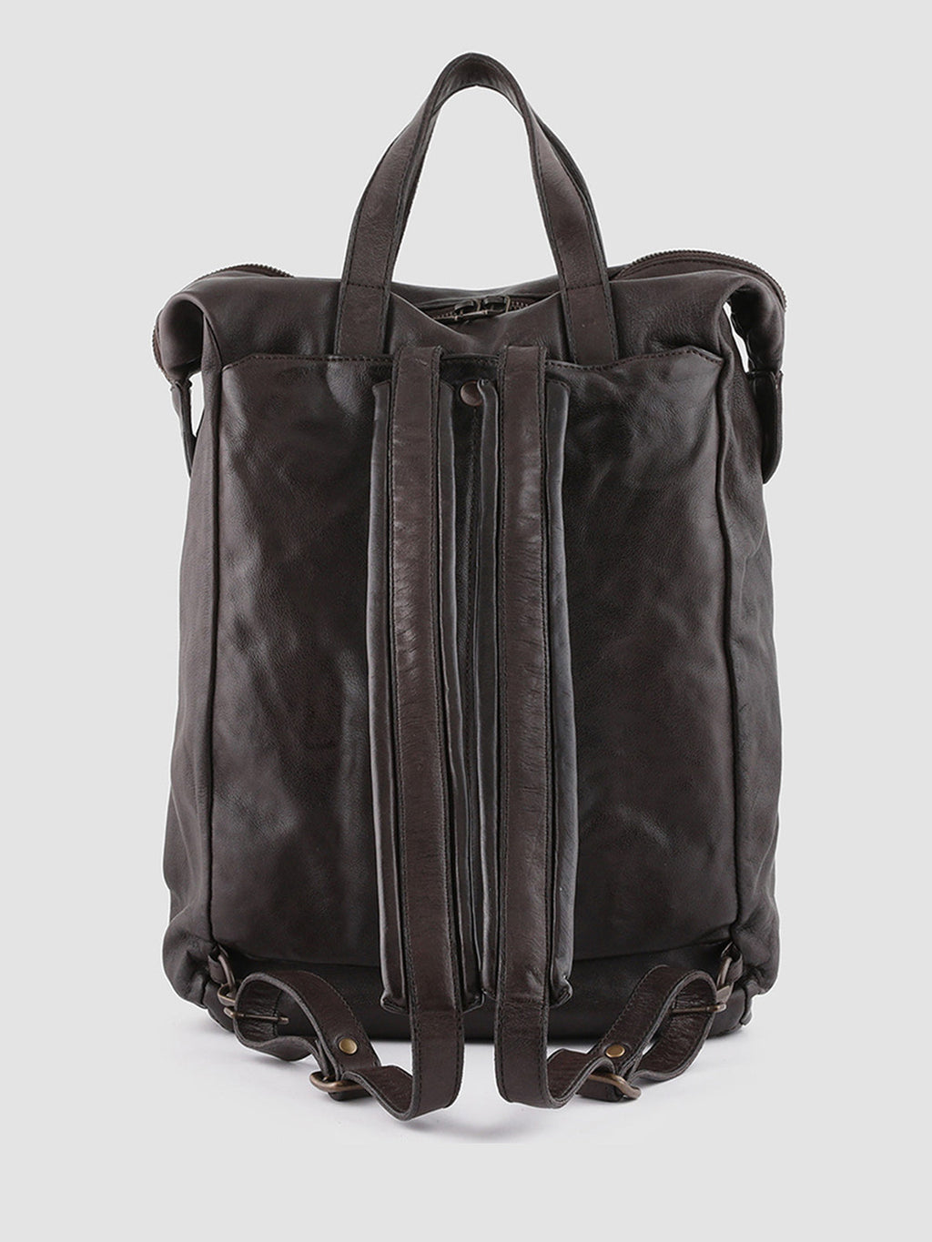 HELMET 28 - Brown Leather Backpack  Officine Creative - 4