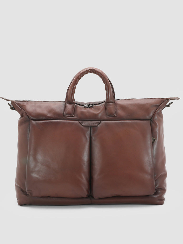 HELMET 31 - Brown Leather Weekender  Officine Creative - 1