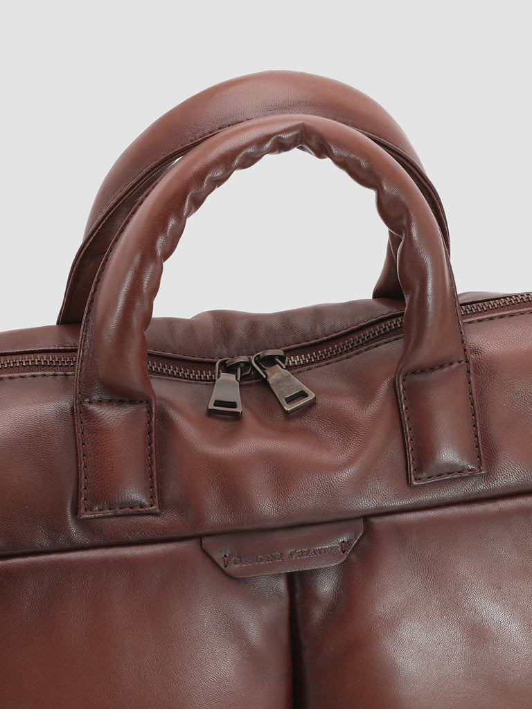 HELMET 31 - Brown Leather Weekender