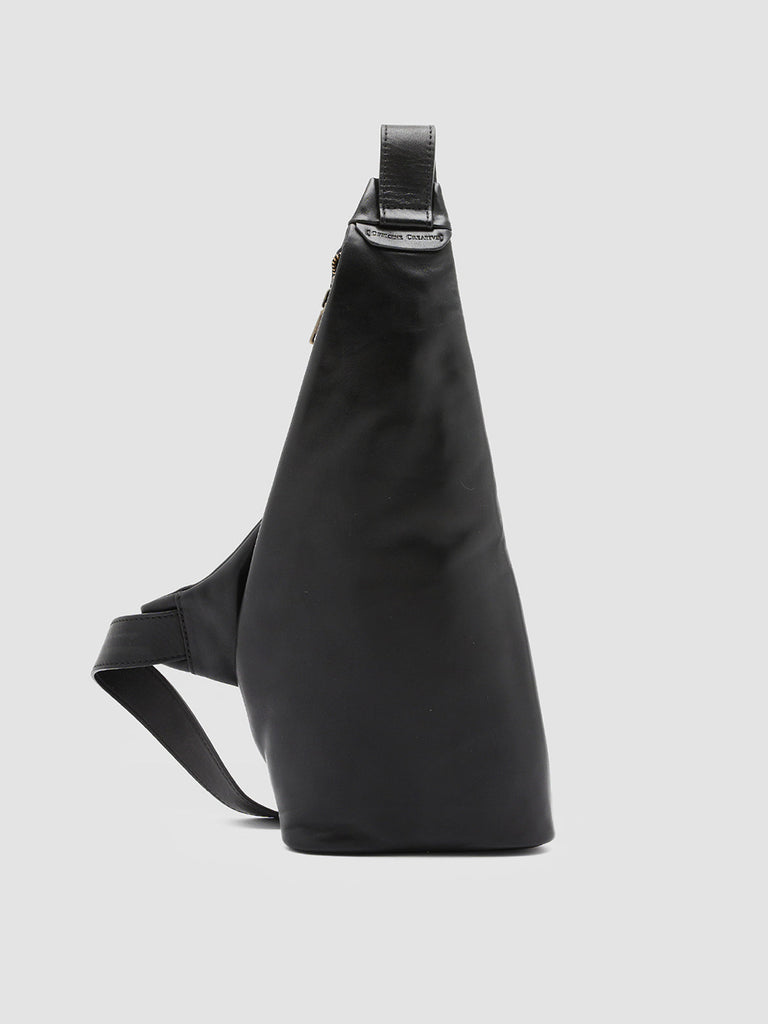 HELMET 35 - Black Leather Backpack