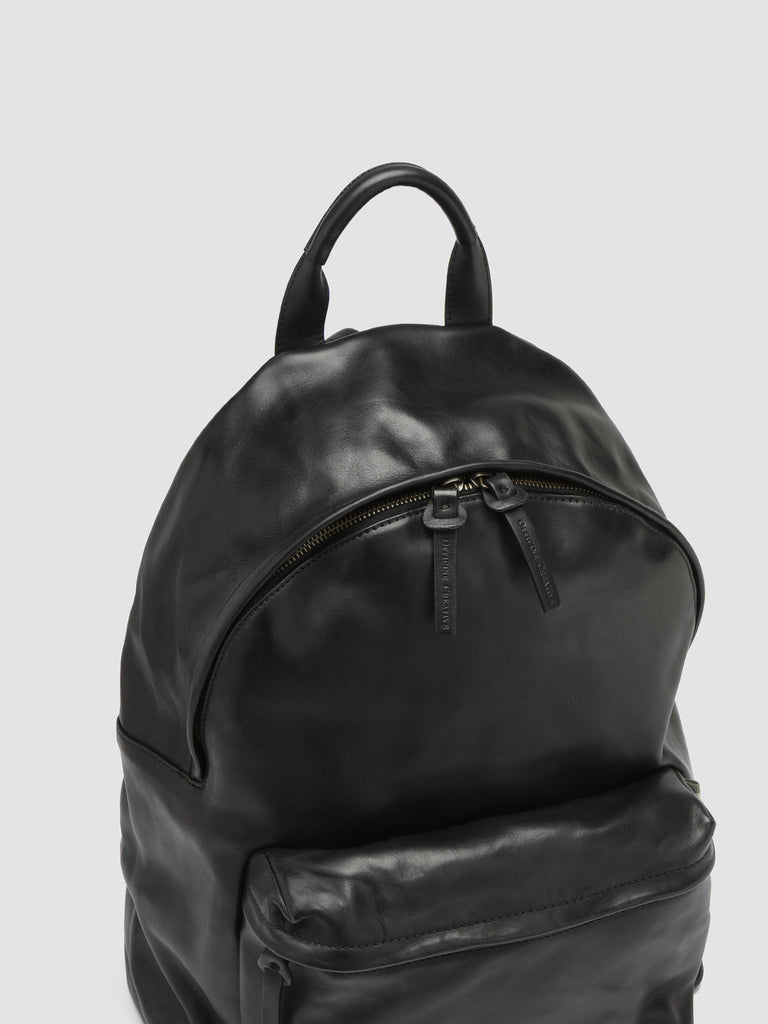 OC PACK - Black Leather Backpack  Officine Creative - 2