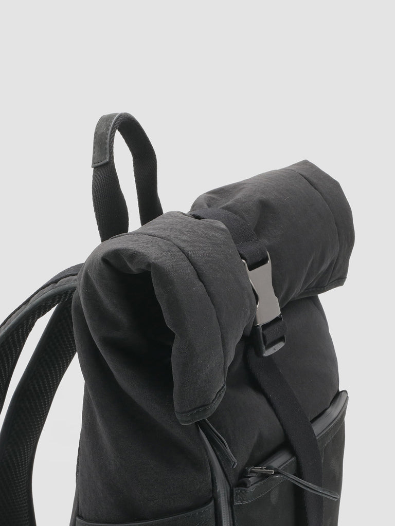 PILOT 001 - Black Nubuck & Nylon Backpack