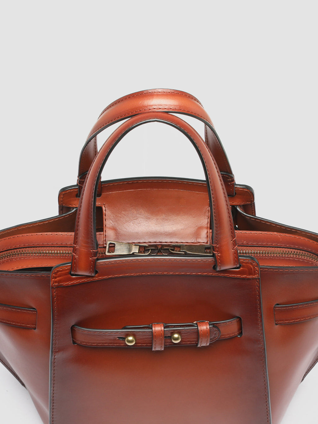 SADDLE 07 - Brown Leather Tote Bag  Officine Creative - 2