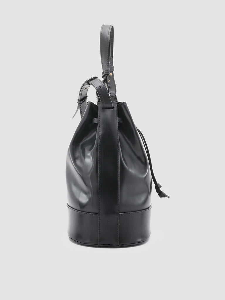 SADDLE 08 - Black Leather Bucket Bag  Officine Creative - 3