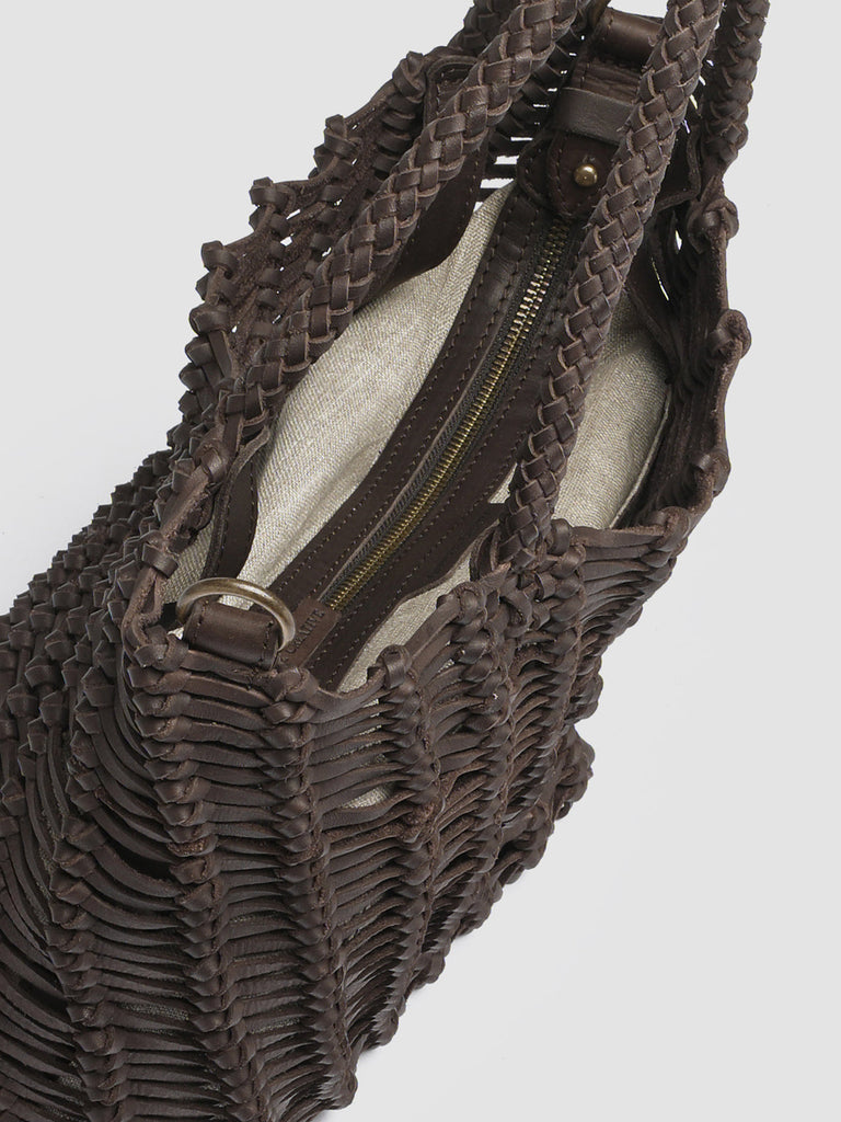 SUSAN 01 Spiral - Brown Leather tote bag  Officine Creative - 2