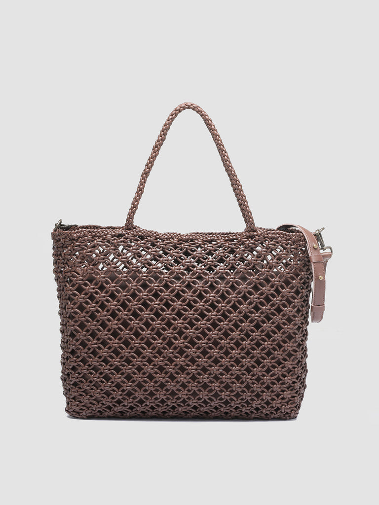 SUSAN 02 Macramè - Brown Leather tote bag  Officine Creative - 4
