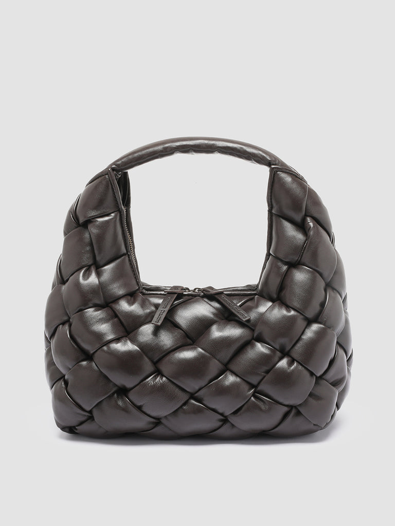 OC CLASS 52 - Brown Woven Leather Hobo Bag  Officine Creative - 4