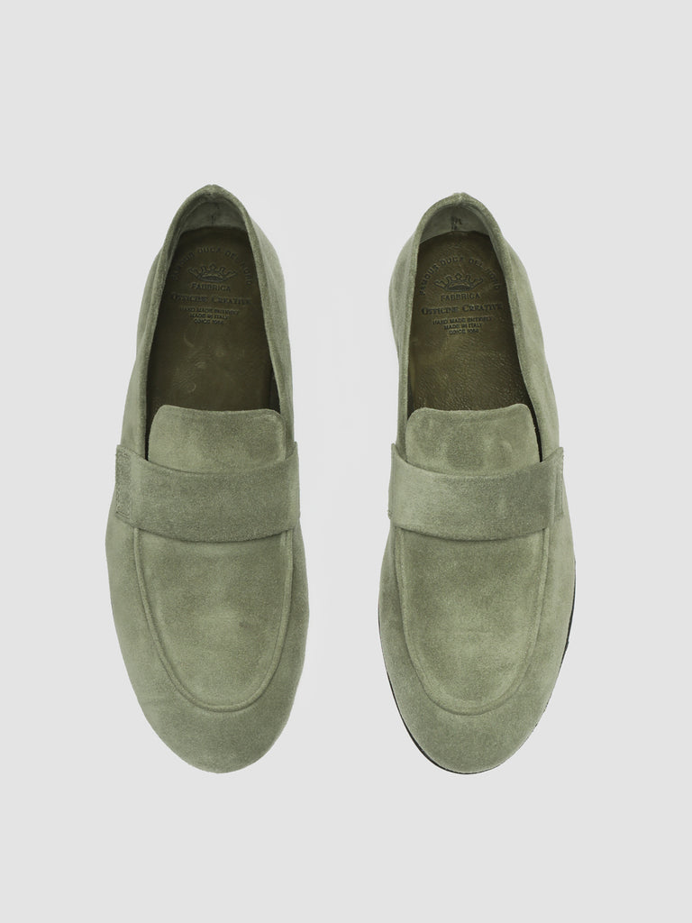 BLAIR 001 - Green Suede Loafers