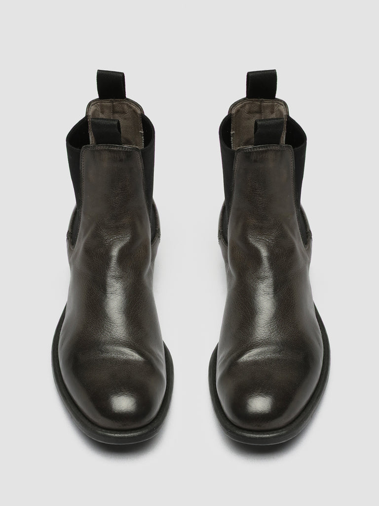 Women's Grey Leather Boots CALIXTE 004 – Officine Creative EU