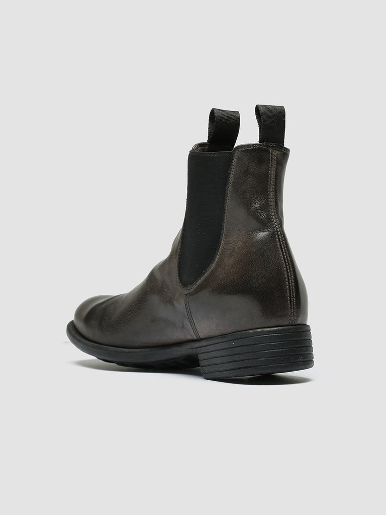 Women's Grey Leather Boots CALIXTE 004 – Officine Creative