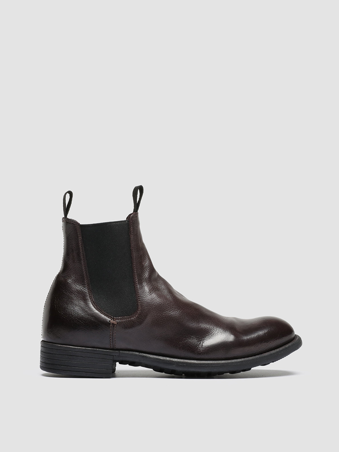 Women's Burgundy Leather Boots CALIXTE 004 – Officine Creative EU