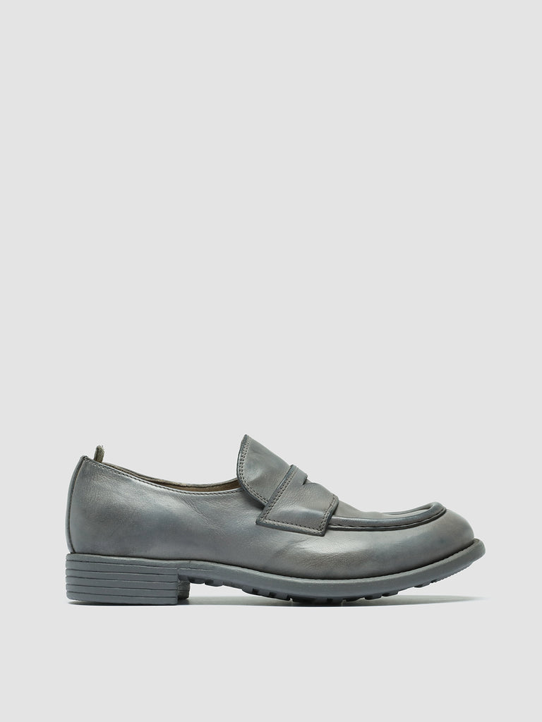 CALIXTE 020 - Grey Leather Mocs Loafers