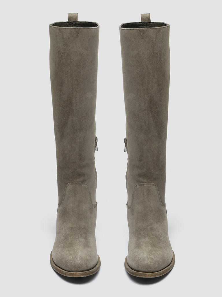 DENNER 116 - Grey Suede Zip Boots women Officine Creative - 2