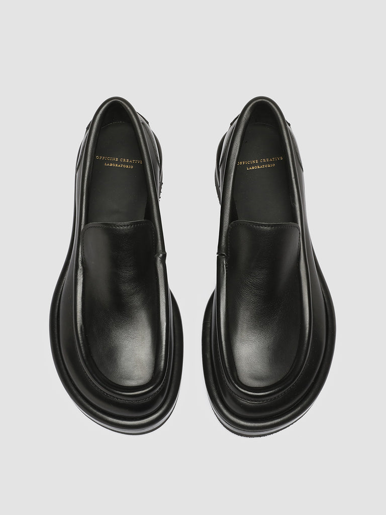ERA 009 - Black Leather Mocs Loafers