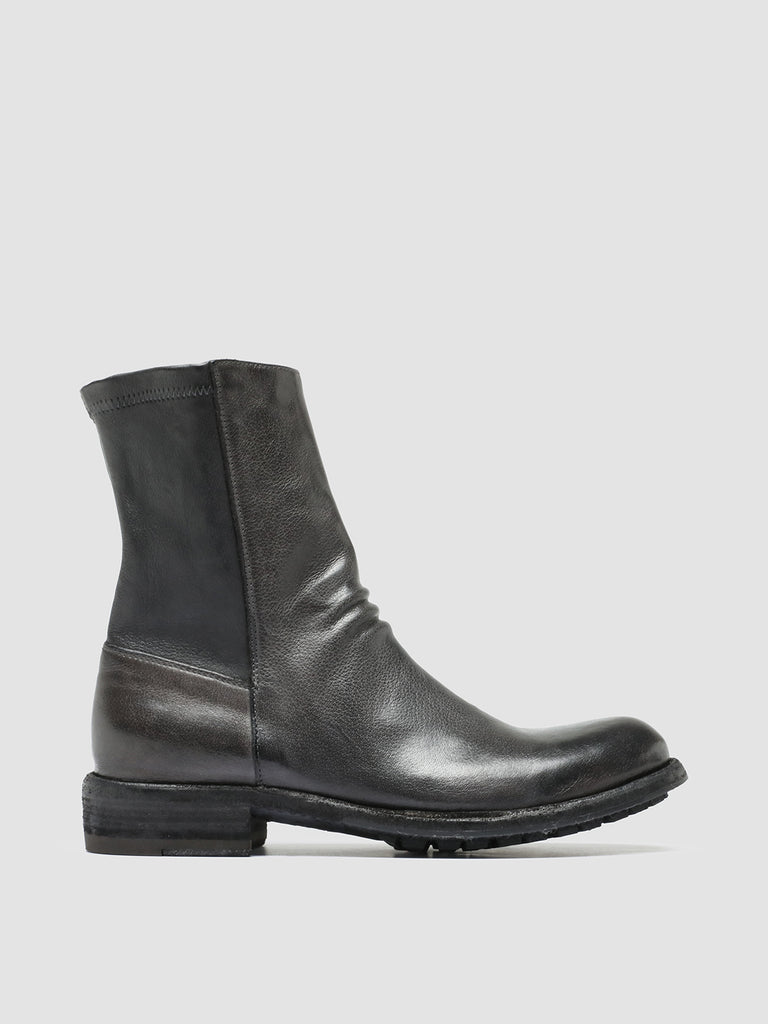 Women's Grey Leather Boots LEGRAND 203 – Officine Creative EU