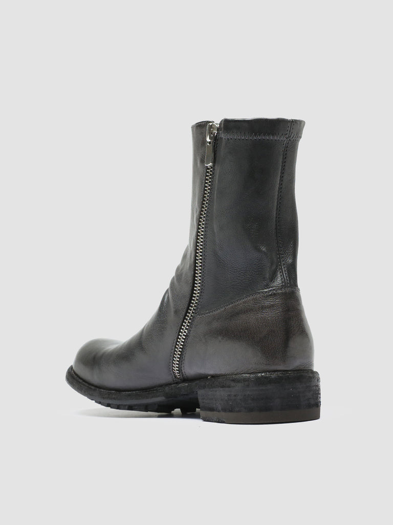 LEGRAND 203 - Grey Leather Zip Boots women Officine Creative - 4