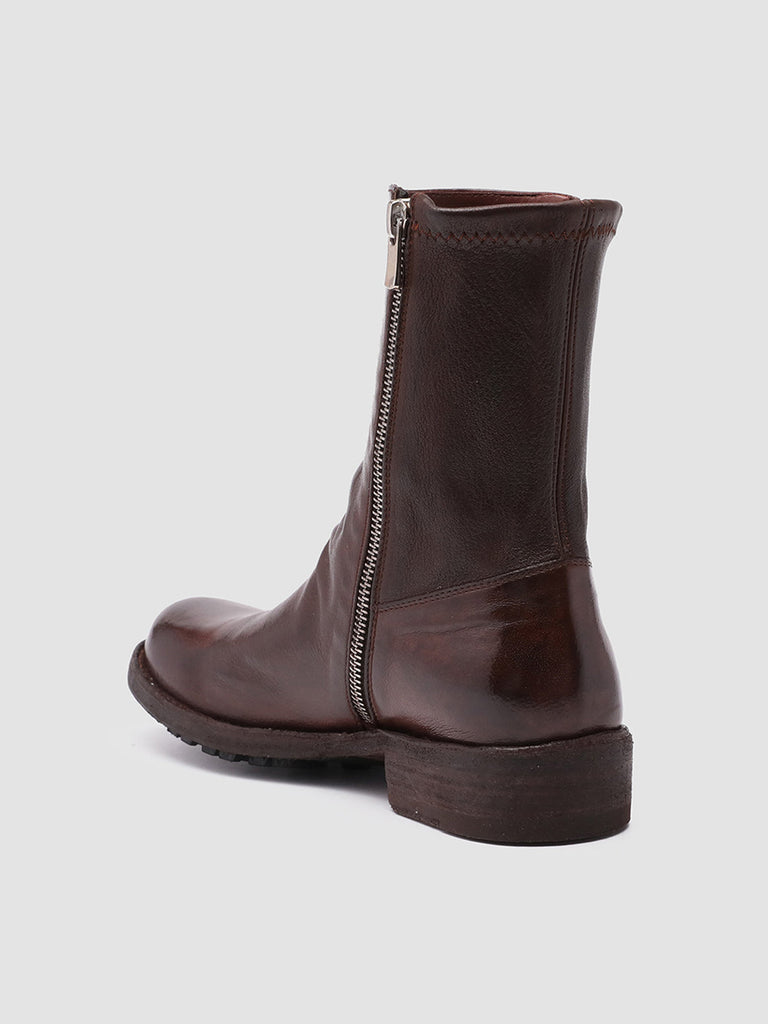 LEGRAND 203 - Brown Leather Booties Women Officine Creative - 4