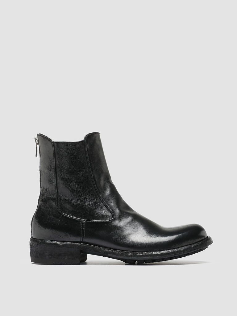 LEGRAND 229 - Black Leather Zip Boots women Officine Creative - 1
