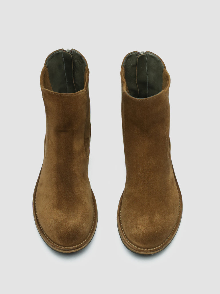 LEGRAND 229 - Light Brown Suede Zip Boots