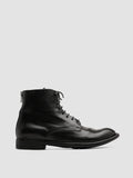 LEXIKON 123 - Black Zipped Leather Ankle Boots Women Officine Creative - 1