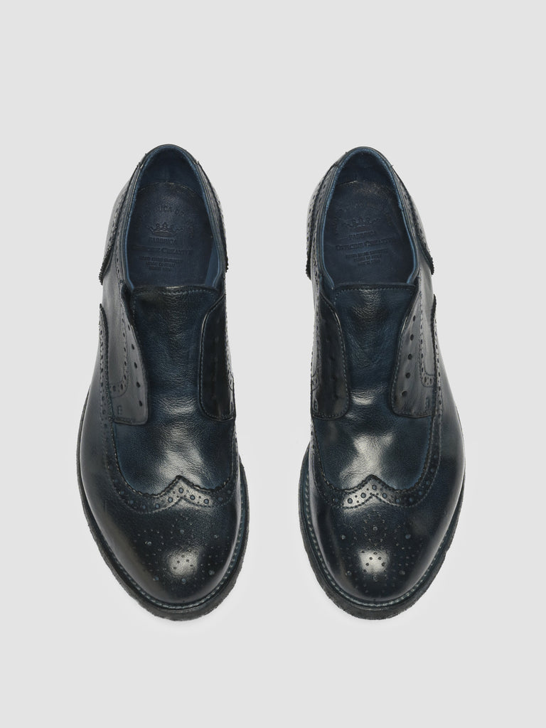 LEXIKON 150 - Blue Leather Derby Shoes