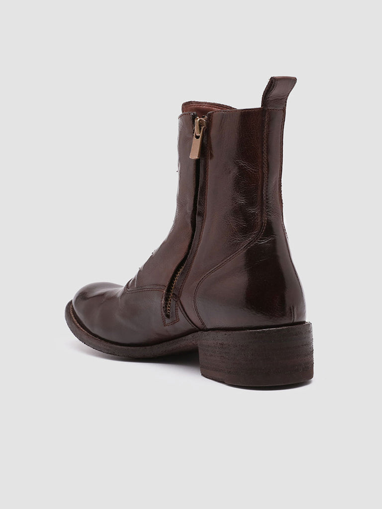 LISON 036 - Brown Leather Booties Women Officine Creative - 4