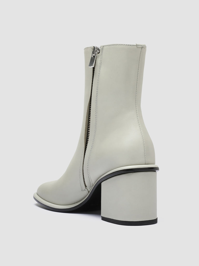 MACY 001 - Grey Leather Zip Boots women Officine Creative - 4