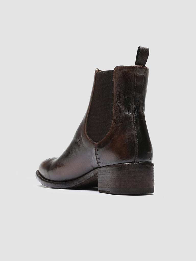 SELINE 002 - Brown Leather Chelsea Boots women Officine Creative - 4