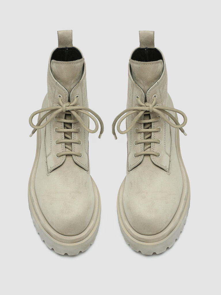 WISAL 021 - Grey Nubuck Lace Up Boots