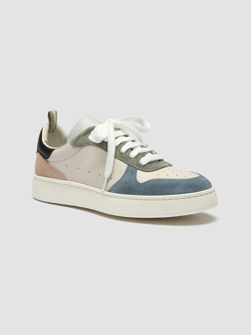 MOWER 110 - White Leather and Suede Low Top Sneakers women Officine Creative - 3