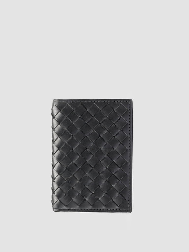 BOUDIN 124 - Black Leather Bifold Wallet  Officine Creative - 1