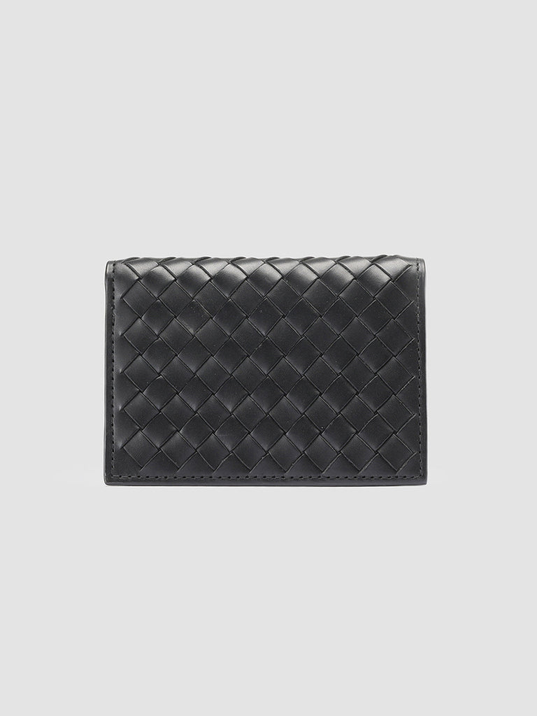 BOUDIN 124 - Black Leather Bifold Wallet  Officine Creative - 2