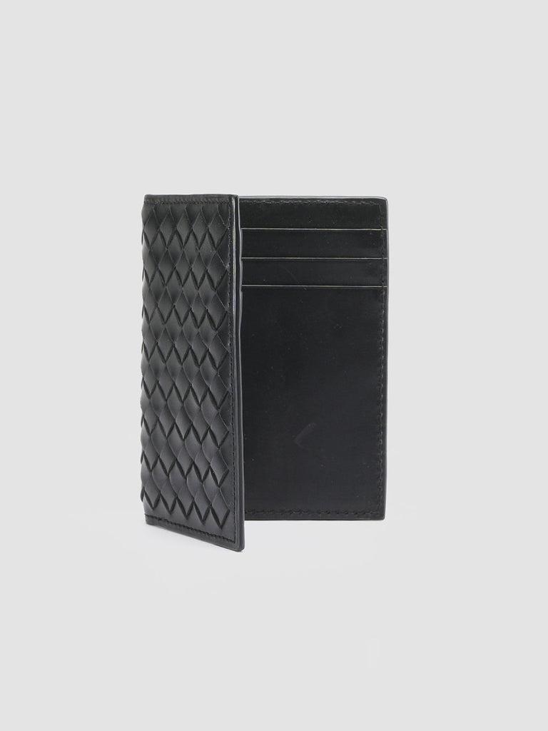 BOUDIN 124 - Black Leather Bifold Wallet  Officine Creative - 4