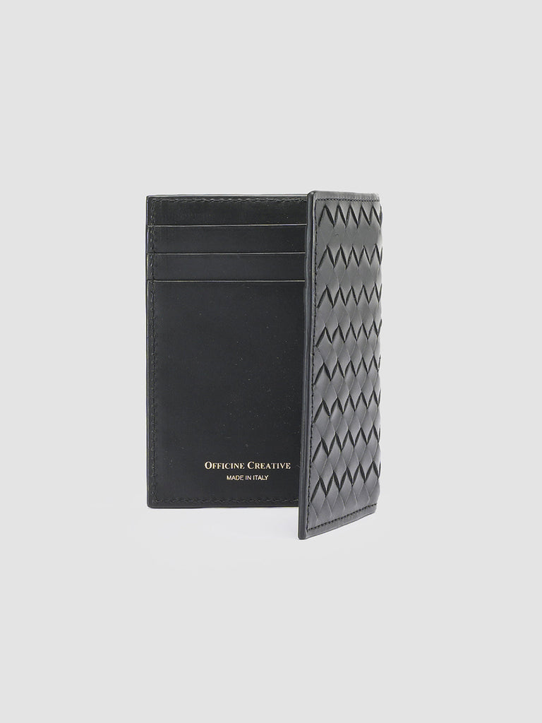 BOUDIN 124 - Black Leather Bifold Wallet  Officine Creative - 5