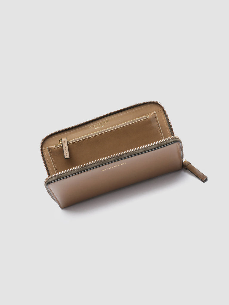 JULIET 01 - Taupe Leather wallet