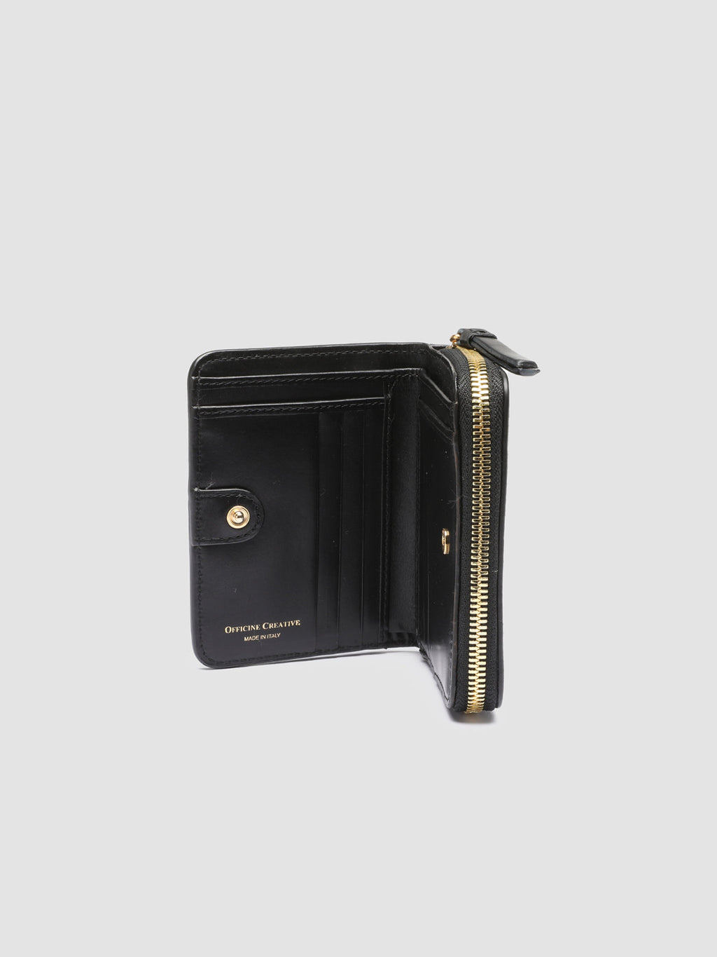 JULIET 02 - Black Leather Wallet  Officine Creative - 2