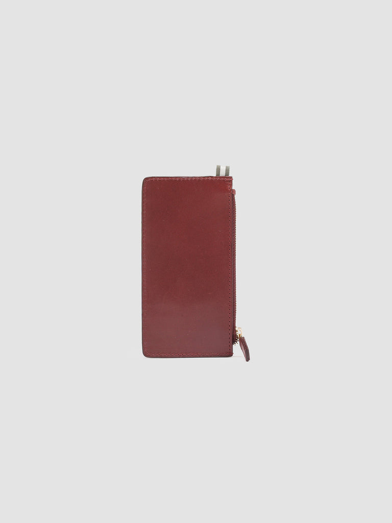 JULIET 03 - Burgundy Leather card holder  Officine Creative - 2