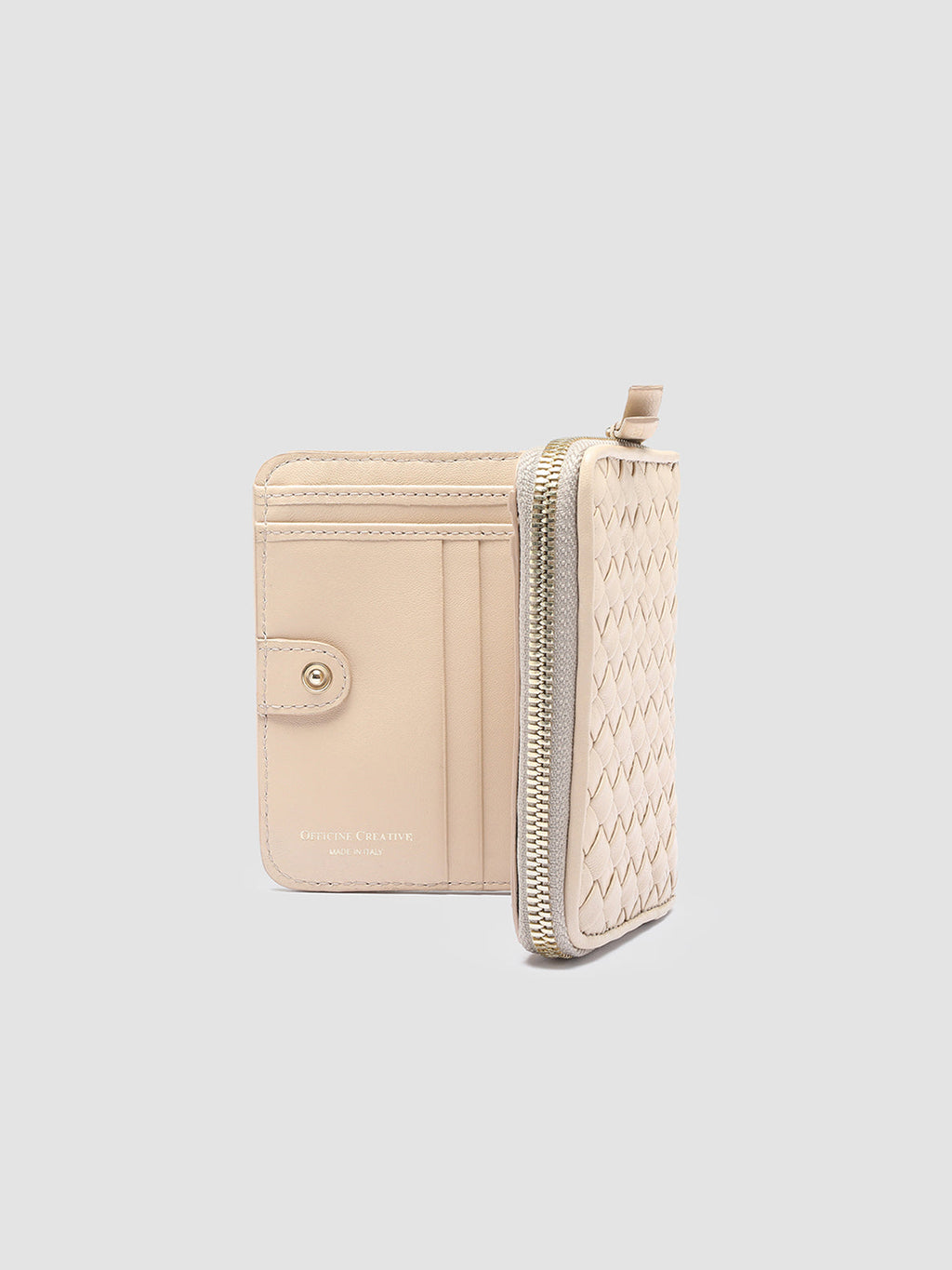 JULIET 102 - Ivory Leather Zip-Around Wallet  Officine Creative - 2