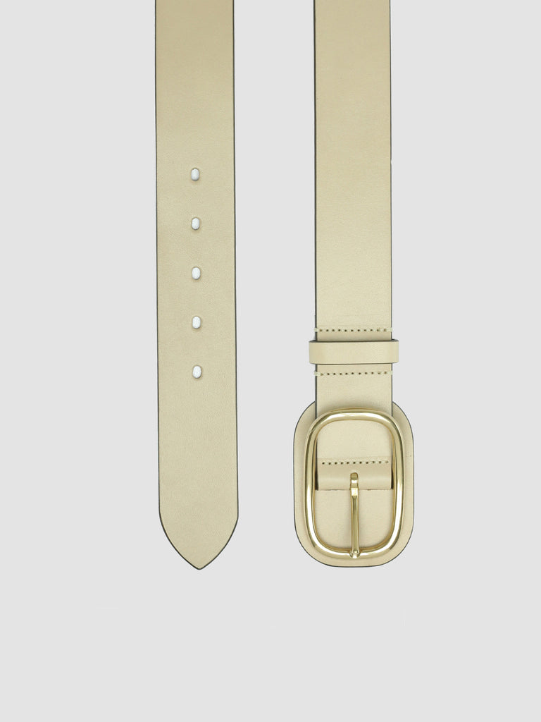 Women's Ivory Leather belt: OC STRIP 058 – Officine Creative EU