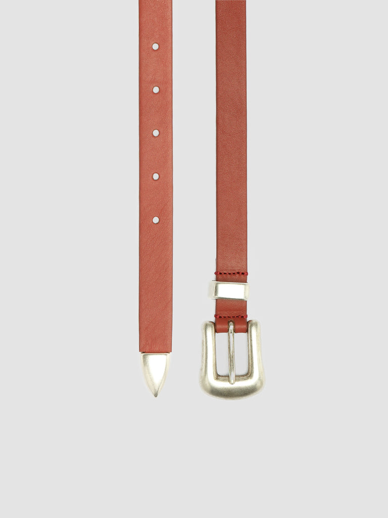 OC STRIP 066 - Red Nappa Leather Belt