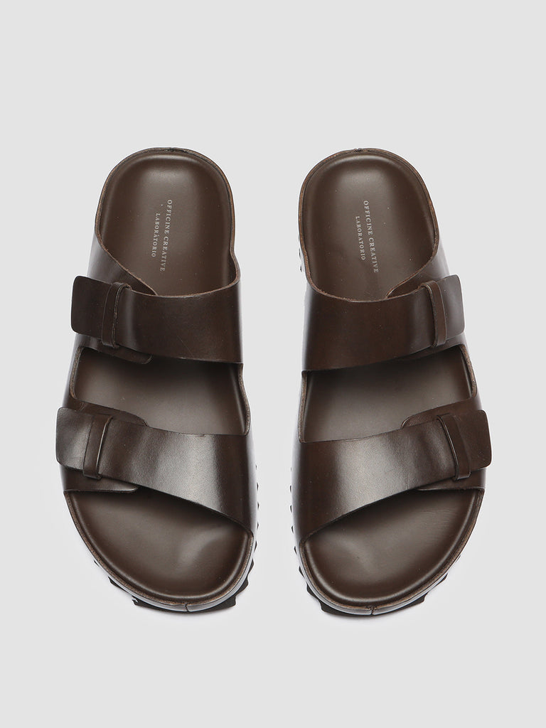 AGORÀ 002 - Brown Leather sandals Men Officine Creative - 2