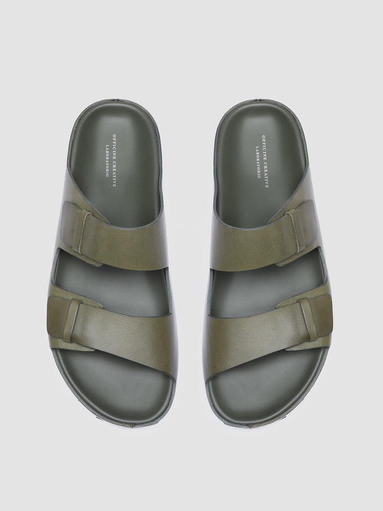 AGORÀ 002 - Green Leather sandals